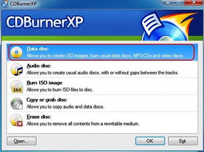 CDBurnerXP DVD Creator es uno de los mejores programas para crear menús de dvd