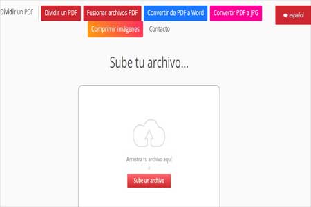 SplitAPdf es una página que sirve para saber cómo dividir un archivo PDF