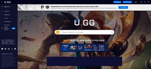 UGG es una de las mejores pÃ¡ginas web para ver estadÃ­sticas de LoL